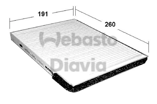 82D0325114A WEBASTO Фильтр, воздух во внутренном пространстве (фото 1)