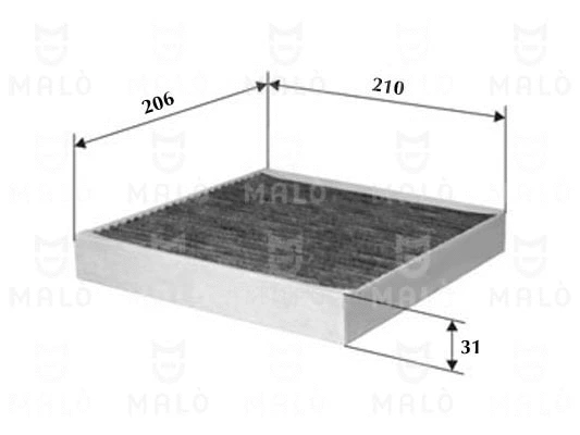 1530532 MALO Фильтр, воздух во внутренном пространстве (фото 1)