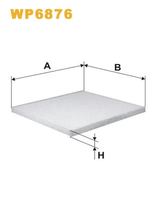 WP6876 WIX Фильтр, воздух во внутренном пространстве (фото 1)