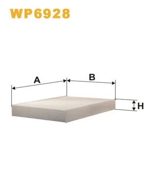 WP6928 WIX Фильтр, воздух во внутренном пространстве (фото 1)
