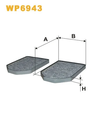 WP6943 WIX Фильтр, воздух во внутренном пространстве (фото 1)
