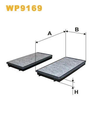 WP9169 WIX Фильтр, воздух во внутренном пространстве (фото 1)