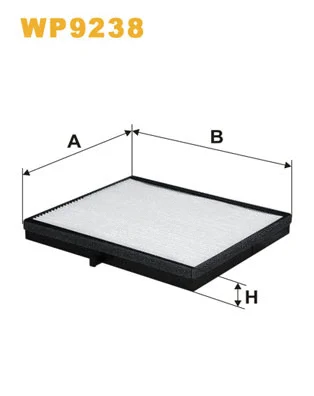 WP9238 WIX Фильтр, воздух во внутренном пространстве (фото 1)