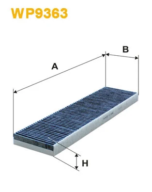 WP9363 WIX Фильтр, воздух во внутренном пространстве (фото 1)