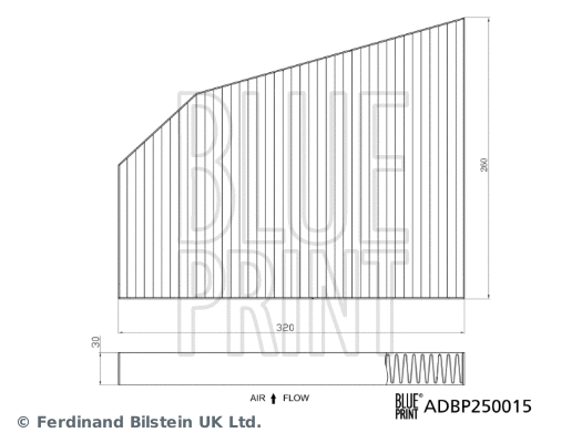 ADBP250015 BLUE PRINT Фильтр, воздух во внутренном пространстве (фото 2)