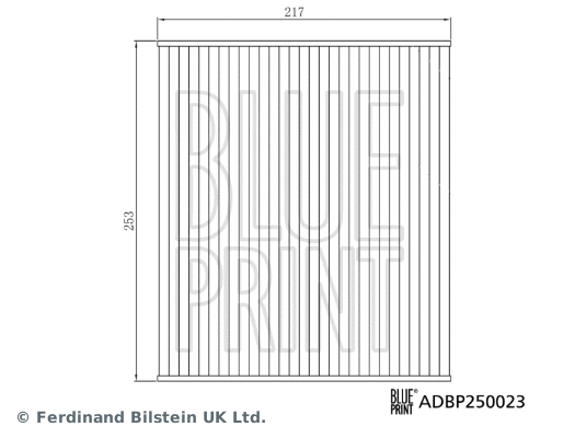 ADBP250023 BLUE PRINT Фильтр, воздух во внутренном пространстве (фото 1)