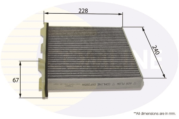 EKF265A COMLINE Фильтр, воздух во внутренном пространстве (фото 1)