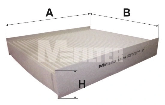K 9104 MFILTER Фильтр, воздух во внутренном пространстве (фото 1)