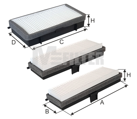 K 9153-3 MFILTER Фильтр, воздух во внутренном пространстве (фото 1)