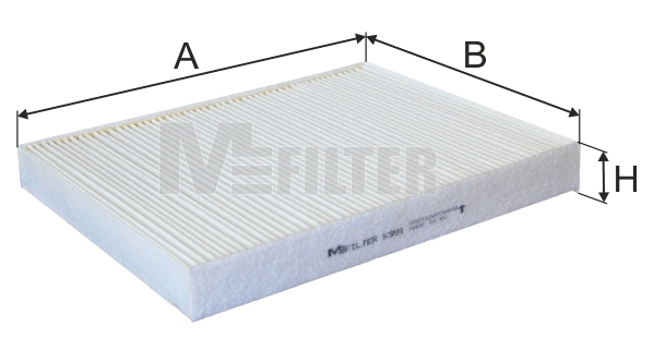 K 991 MFILTER Фильтр, воздух во внутренном пространстве (фото 1)