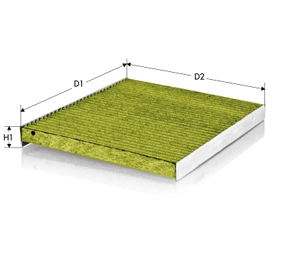 CKA1629 TECNECO FILTERS Фильтр, воздух во внутренном пространстве (фото 1)