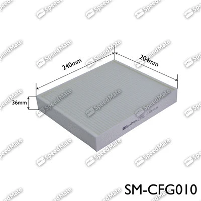 SM-CFG010 SpeedMate Фильтр, воздух во внутренном пространстве (фото 1)