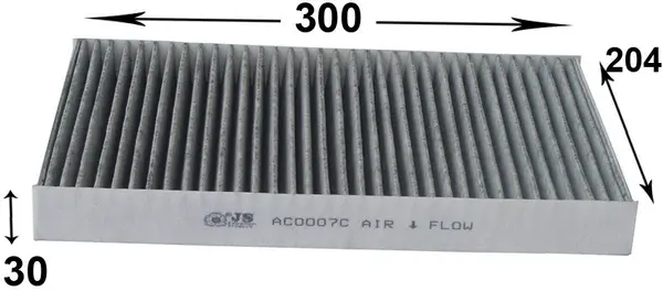 AC0007C JS ASAKASHI Фильтр, воздух во внутренном пространстве (фото 1)