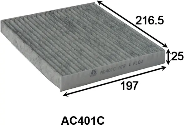 AC401C JS ASAKASHI Фильтр, воздух во внутренном пространстве (фото 1)