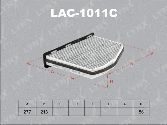 LAC-1011C LYNXAUTO Фильтр, воздух во внутренном пространстве (фото 1)