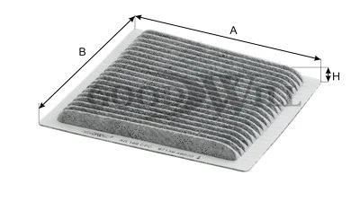 AG 169 CFC GOODWILL Фильтр, воздух во внутренном пространстве (фото 2)