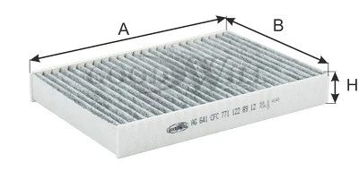 AG 641 CFC GOODWILL Фильтр, воздух во внутренном пространстве (фото 2)