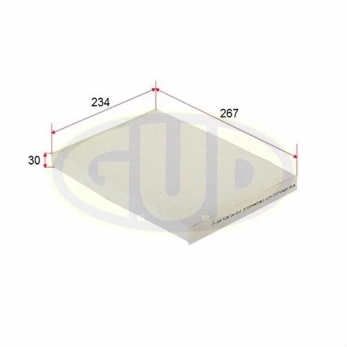 GCF2757 G.U.D Фильтр, воздух во внутренном пространстве (фото 1)