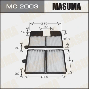 MC-2003 MASUMA Фильтр, воздух во внутренном пространстве (фото 1)