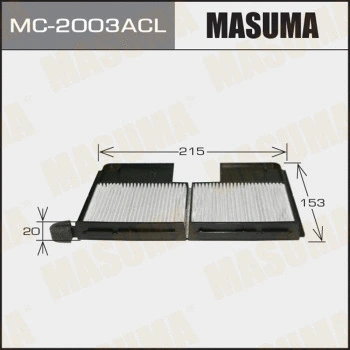MC-2003ACL MASUMA Фильтр, воздух во внутренном пространстве (фото 1)