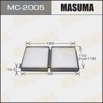 MC-2005 MASUMA Фильтр, воздух во внутренном пространстве (фото 1)