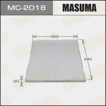 MC-2018 MASUMA Фильтр, воздух во внутренном пространстве (фото 1)