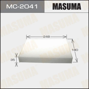 MC-2041 MASUMA Фильтр, воздух во внутренном пространстве (фото 1)
