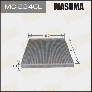 MC-224CL MASUMA Фильтр, воздух во внутренном пространстве (фото 1)