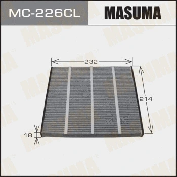 MC-226CL MASUMA Фильтр, воздух во внутренном пространстве (фото 1)