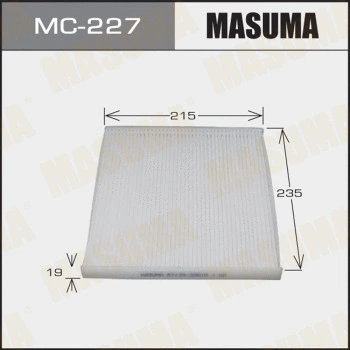 MC-227 MASUMA Фильтр, воздух во внутренном пространстве (фото 1)