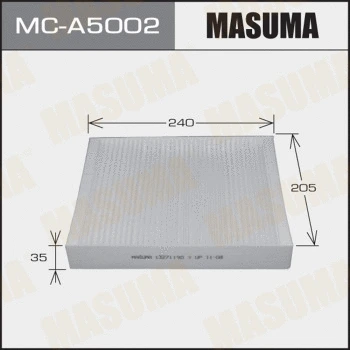 MC-A5002 MASUMA Фильтр, воздух во внутренном пространстве (фото 1)