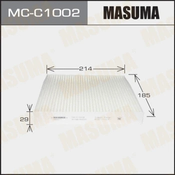 MC-C1002 MASUMA Фильтр, воздух во внутренном пространстве (фото 1)