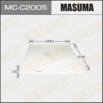 MC-C2005 MASUMA Фильтр, воздух во внутренном пространстве (фото 1)