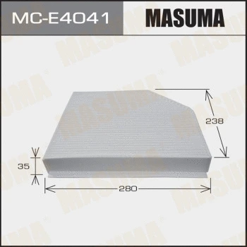 MC-E4041 MASUMA Фильтр, воздух во внутренном пространстве (фото 1)