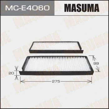 MC-E4060 MASUMA Фильтр, воздух во внутренном пространстве (фото 1)