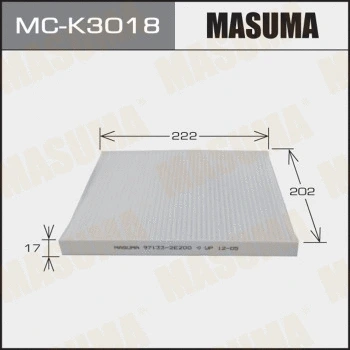 MC-K3018 MASUMA Фильтр, воздух во внутренном пространстве (фото 1)
