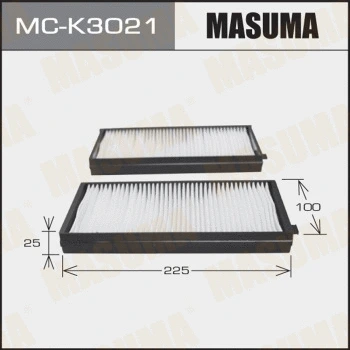 MC-K3021 MASUMA Фильтр, воздух во внутренном пространстве (фото 1)