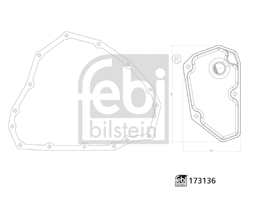 173136 FEBI Комплект гидрофильтров, автоматическая коробка передач (фото 1)