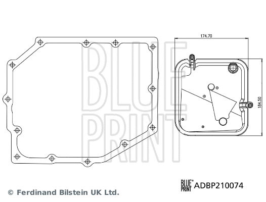 ADBP210074 BLUE PRINT Комплект гидрофильтров, автоматическая коробка передач (фото 3)