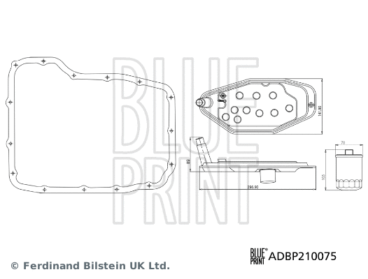 ADBP210075 BLUE PRINT Комплект гидрофильтров, автоматическая коробка передач (фото 1)