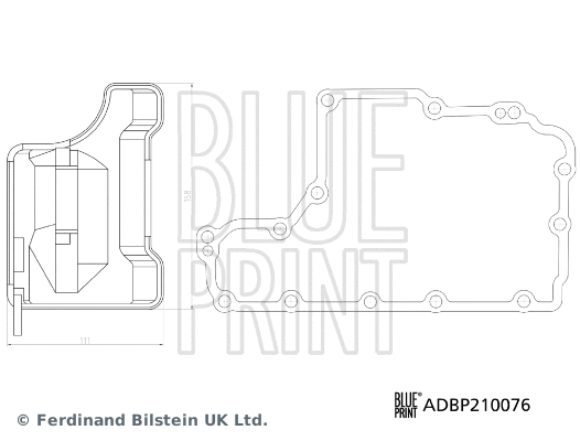 ADBP210076 BLUE PRINT Комплект гидрофильтров, автоматическая коробка передач (фото 3)