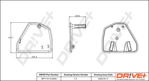 DP1110.14.0044 Dr!ve+ Комплект гидрофильтров, автоматическая коробка передач (фото 1)