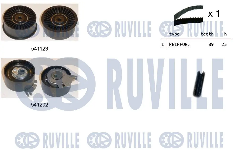 550118 RUVILLE Комплект ремня ГРМ (фото 1)