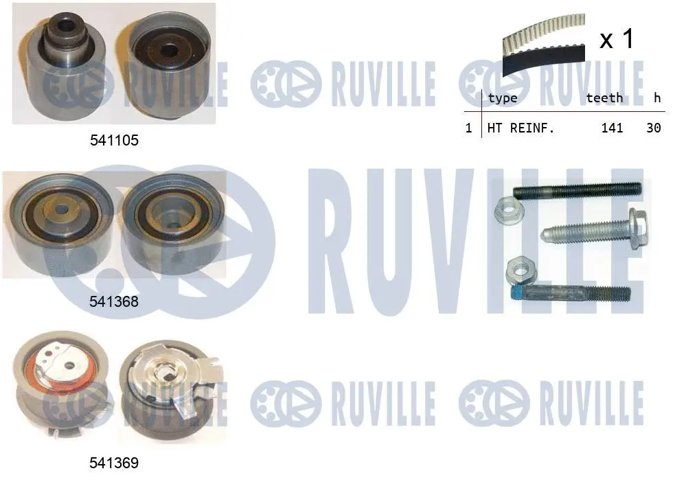 550126 RUVILLE Комплект ремня ГРМ (фото 1)