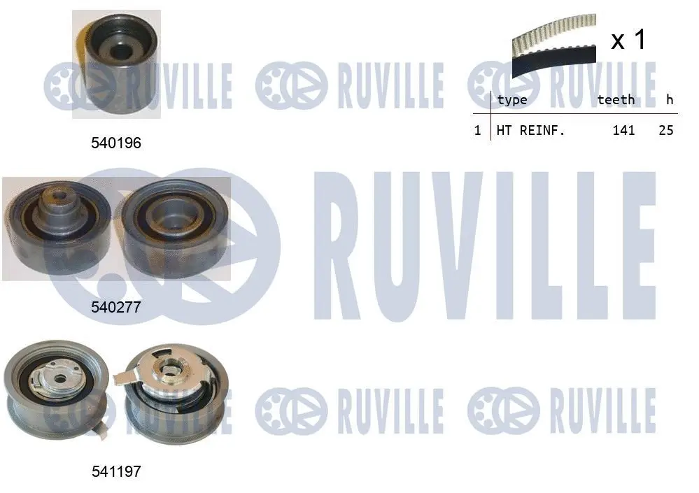 550153 RUVILLE Комплект ремня ГРМ (фото 1)