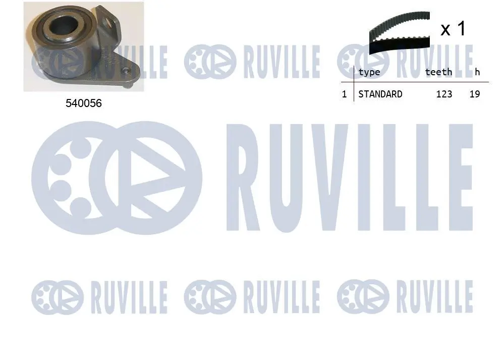 550161 RUVILLE Комплект ремня ГРМ (фото 1)