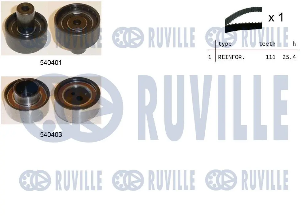 550207 RUVILLE Комплект ремня ГРМ (фото 1)