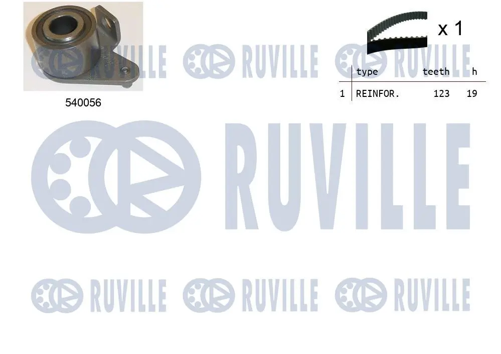 550212 RUVILLE Комплект ремня ГРМ (фото 1)