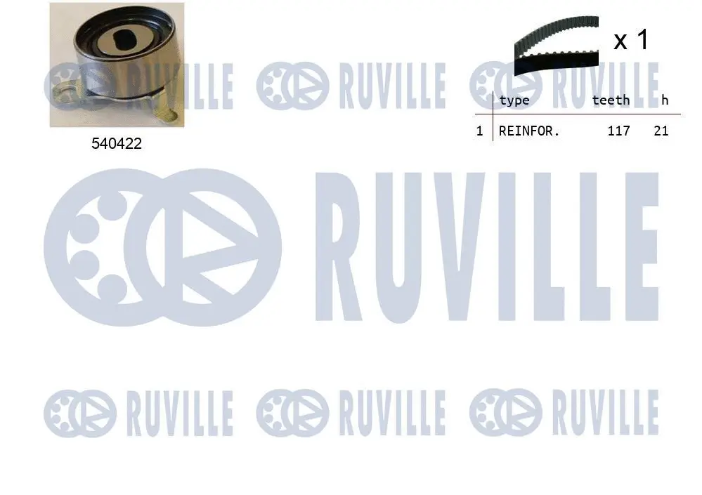 550215 RUVILLE Комплект ремня ГРМ (фото 1)