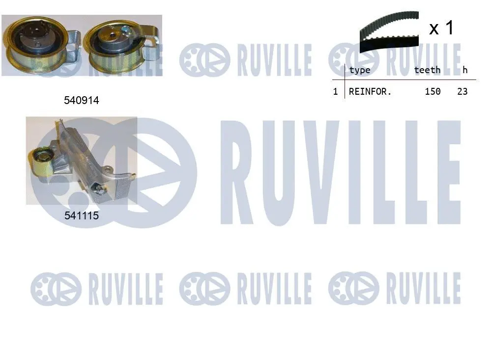 550257 RUVILLE Комплект ремня ГРМ (фото 1)